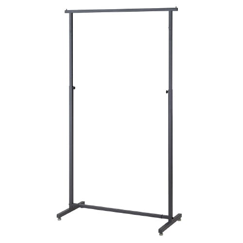 オーバーハングハンガーラック角パイプ グレーW90