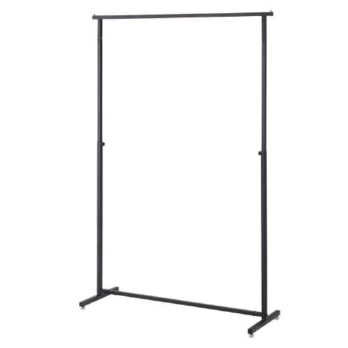 オーバーハングハンガーラックW120 角パイプ 黒