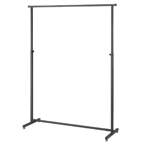 オーバーハングハンガーラック角パイプグレーW120