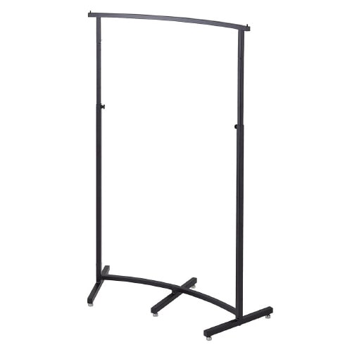 カーブハンガーラック 角パイプ ブラック