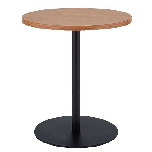 Rカフェテーブル黒脚 直径60*H70 ブラウン