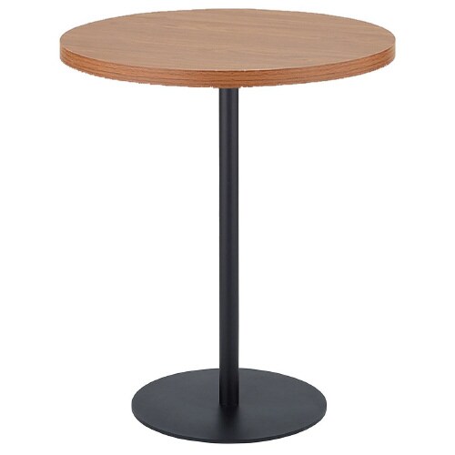 Rカフェテーブル白脚 直径80*H95 ブラウン