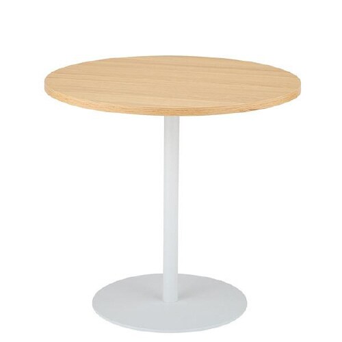 Rカフェテーブル黒脚 直径60*H70 Mブラウン