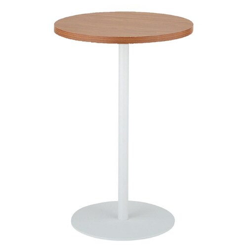 Rカフェテーブル黒脚 直径60*H95 ブラウン