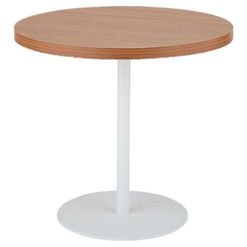 Rカフェテーブル白脚 直径80*H70 ブラウン