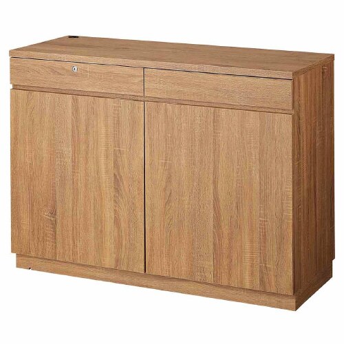 木製バックカウンター D50cm ラスティック柄