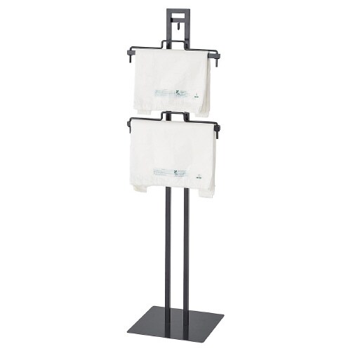 レジ袋什器 袋押さえフレームタイプ