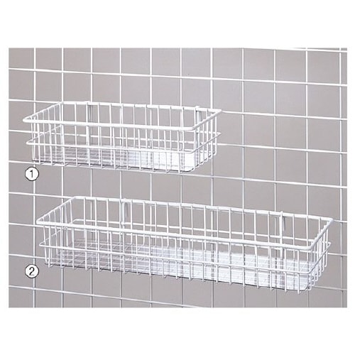 ネット用小物カゴ 白(シート付き) 幅27cm