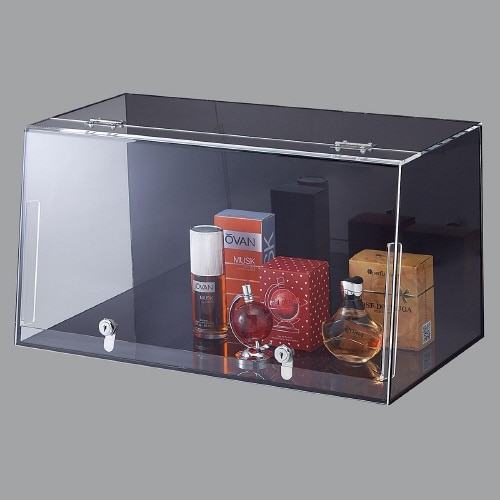 ショーケースボックス(鍵付)W57 背面・底板 黒