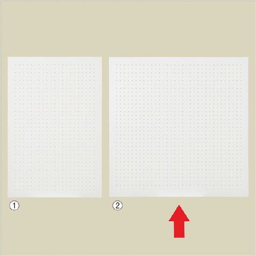 有孔パネル 角バー取付 ホワイト W90×H90