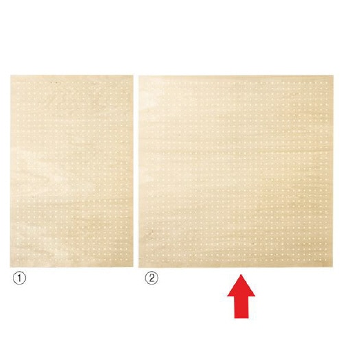 有孔パネル 角バー取付 シナ柄 W90×H90