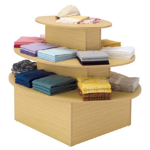 アイランド3段テーブル オーバル エクリュ