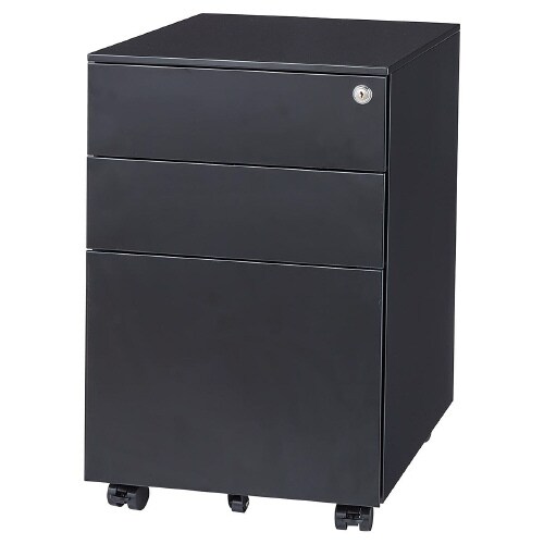 スチール製インキャビネット ブラック