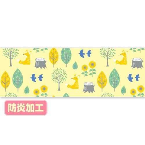 ラウンドシート 夏パターン(北欧風)(防炎加工)