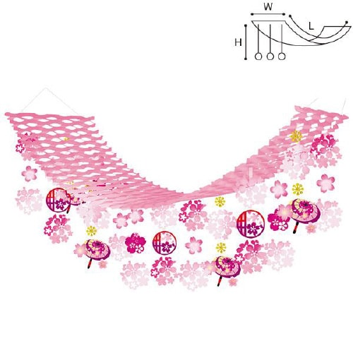 レトロ桜プリーツハンガー