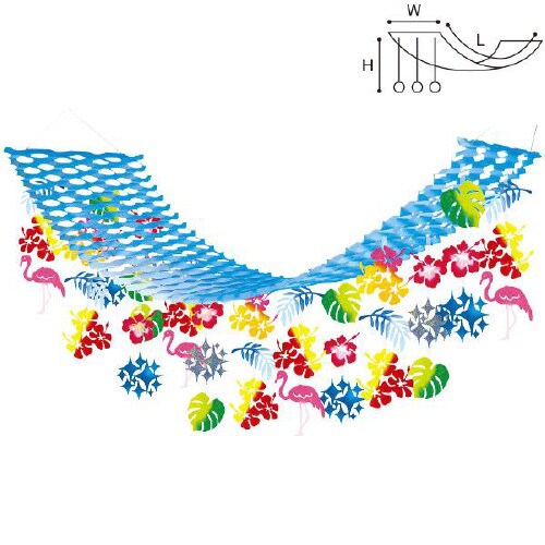 トロピカルフラミンゴプリーツハンガー