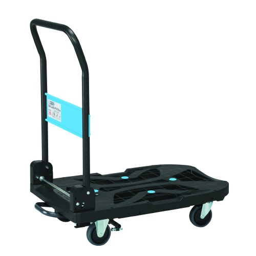 樹脂台車スカイキャリー取手折畳みフットブレーキ付