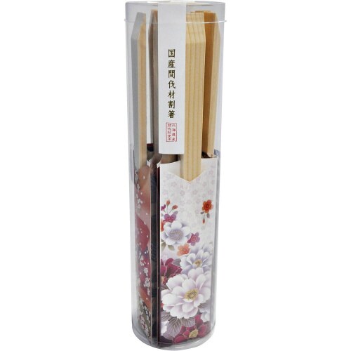 着物柄 透明ケース入り割箸 12膳入 2セット