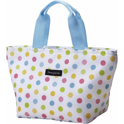 保冷弁当袋トート型 カラフルドット 2セット