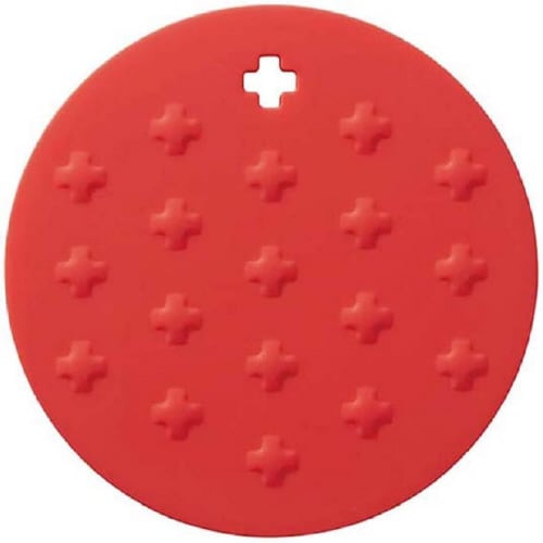 シリコン鍋敷 イタリアン レッド 2セット