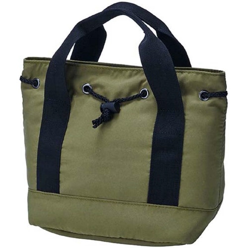 巾着にもなる保冷ランチバッグ モスグリーン