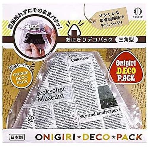 おにぎりデコパック三角型(英字新聞柄)6枚入×7