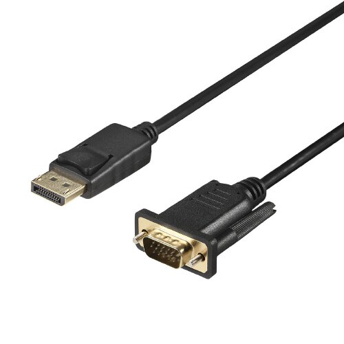 DP−VGA 変換ケーブル 2m ブラック