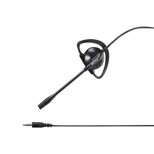 片耳イヤフック式ヘッドセット 4極