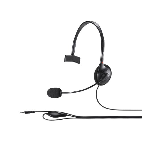 片耳ヘッドバンド式ヘッドセット 4極