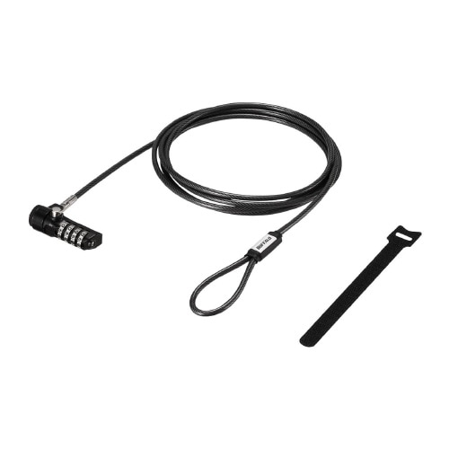 4桁ダイヤル錠+ワイヤー付