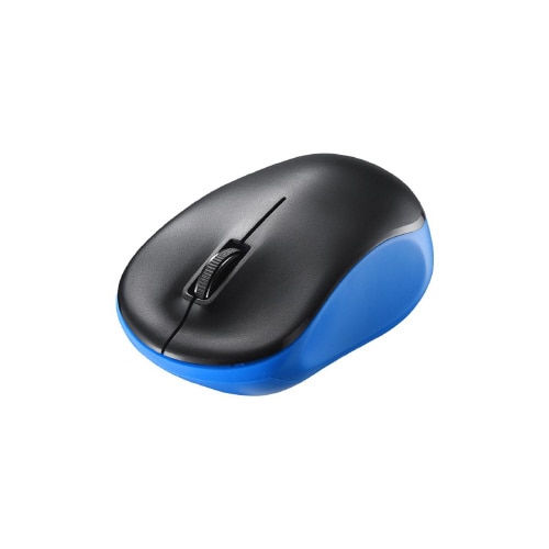 無線IR光学式3ボタン電池長持ちマウス ブルー