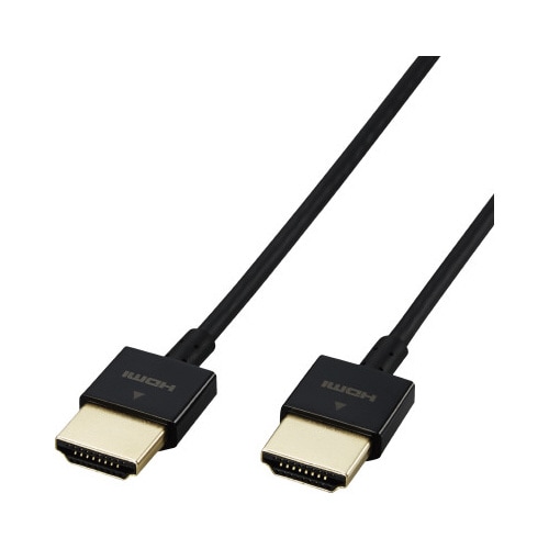 HDMIケーブルスリム0.5m黒
