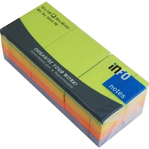 infonotesスプリングカラーMIX4色×10