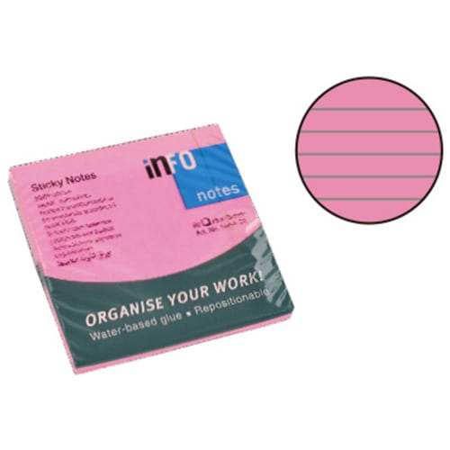 ブリリアントノート75×75mmブリリアントピンク