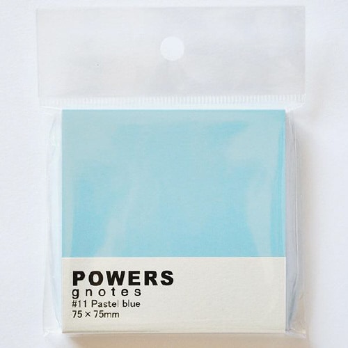 パワーズ 75×75mm パステルブルー×10