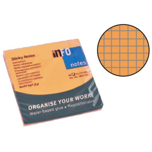 ブリリアントノート75×75mmブリリアントオレン