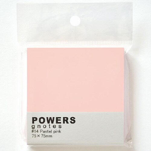 パワーズ 75×75mm パステルピンク×10