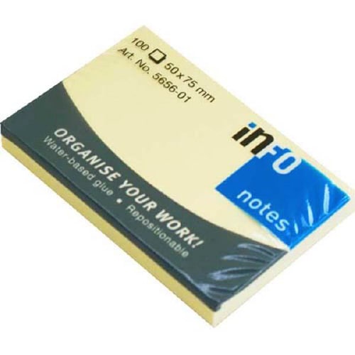 infonotes イエローノート 50×75mm