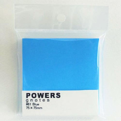 パワーズ 75x75mm ブルー×10