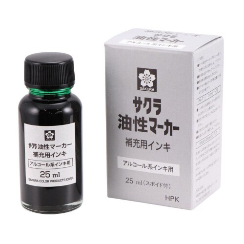 油性マーカー補充用インキ25ml みどり×10