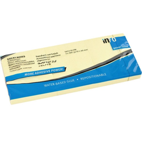 パワーノーツ強粘着50×40mmイエロー×2