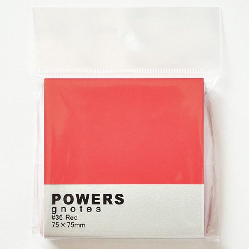 パワーズ 75×75mm レッド×10