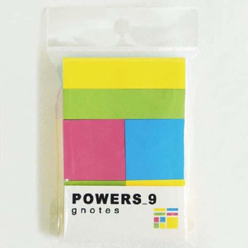 パワーズ9ブルー/ピンク/グリーン/イエロー×10