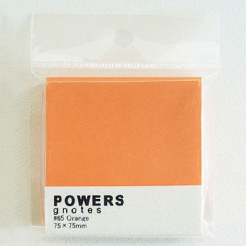 パワーズ 75x75mm オレンジ×10