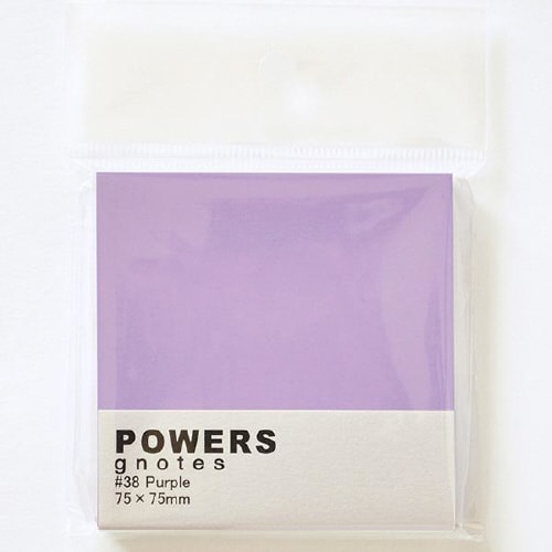 パワーズ゛ 75×75mm パープル×10