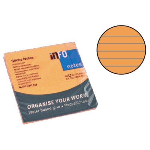 ブリリアントノート75×75mmブリリアントオレン