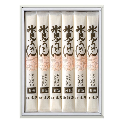 海津屋 氷見うどん 細麺 国内産小麦 1200g