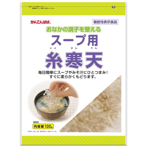 伊那食品 かんてんぱぱ スープ用糸寒天100g3個