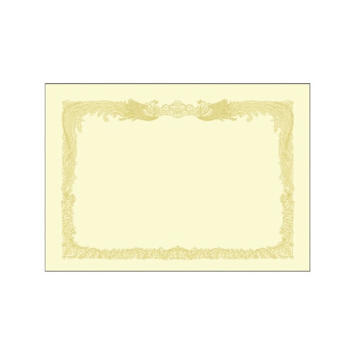 厚口OA賞状用紙 クリーム A3判縦書用X10
