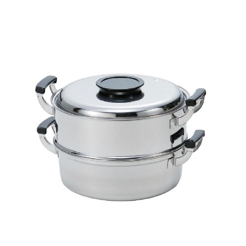 18−0丸型蒸器 29cm 2段